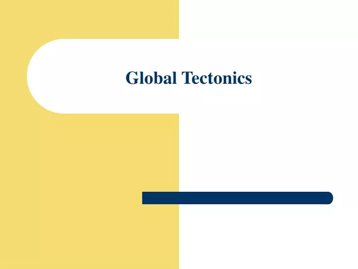 global tectonics