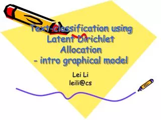 Text-classification using Latent Dirichlet Allocation - intro graphical model
