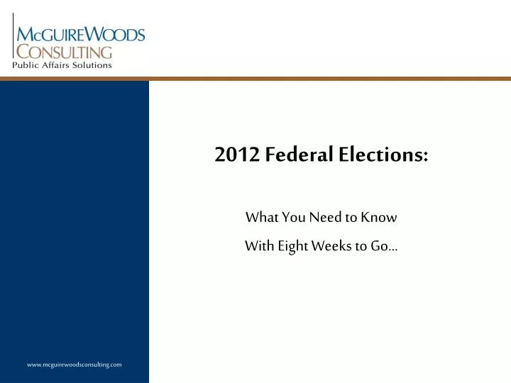 2012 federal elections