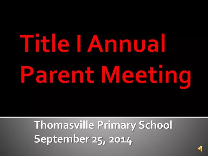 thomasville primary school september 25 2014