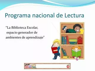 programa nacional de lectura