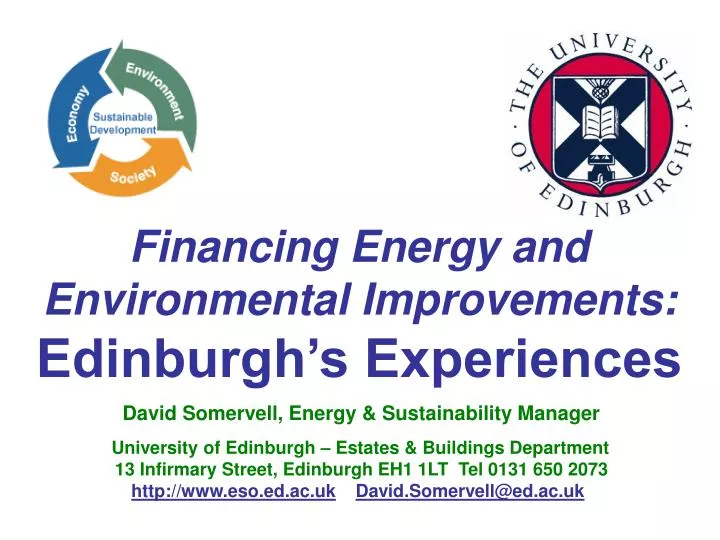 financing energy and environmental improvements edinburgh s experiences