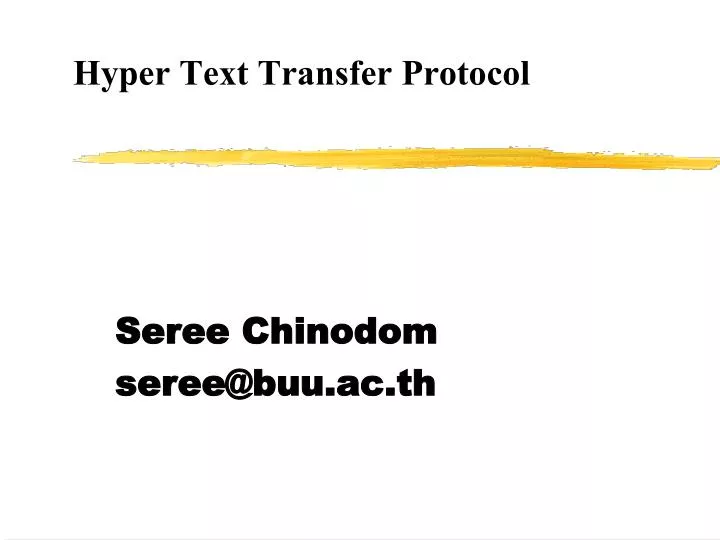 hyper text transfer protocol