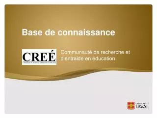 base de connaissance