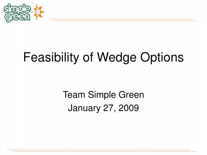 feasibility of wedge options