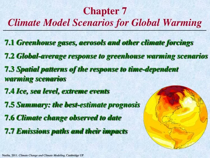 chapter 7 climate model scenarios for global warming