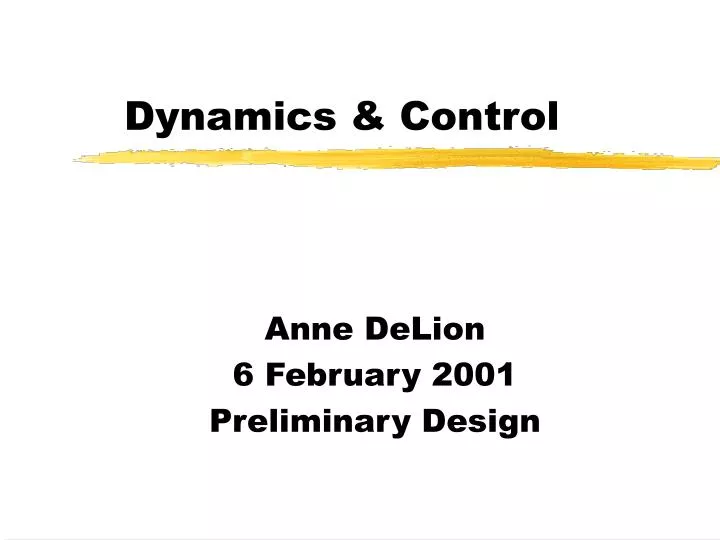 dynamics control
