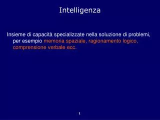 intelligenza