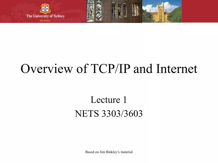 overview of tcp ip and internet