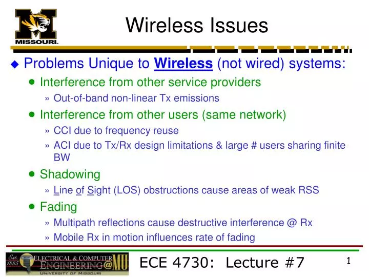 wireless issues