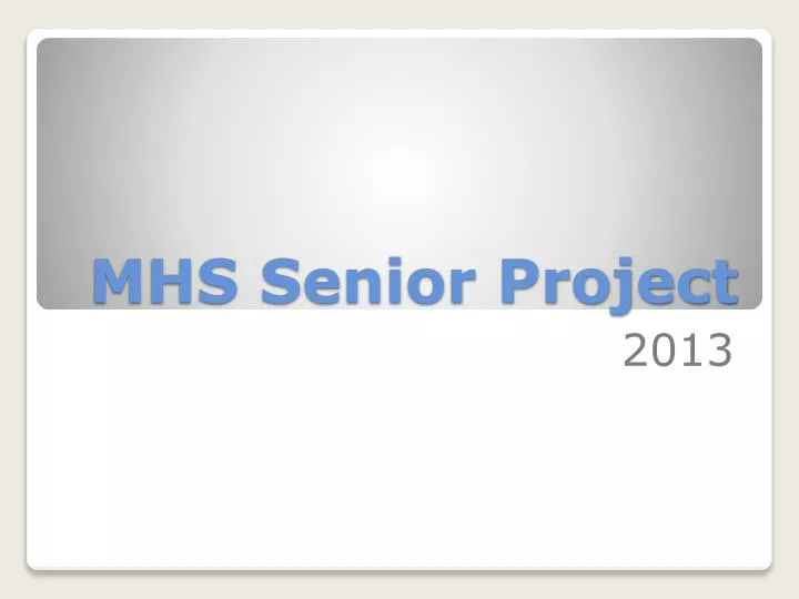 mhs senior project