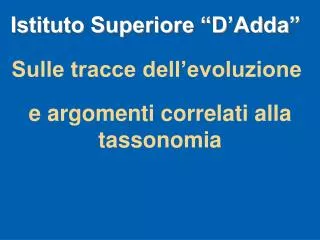 istituto superiore d adda