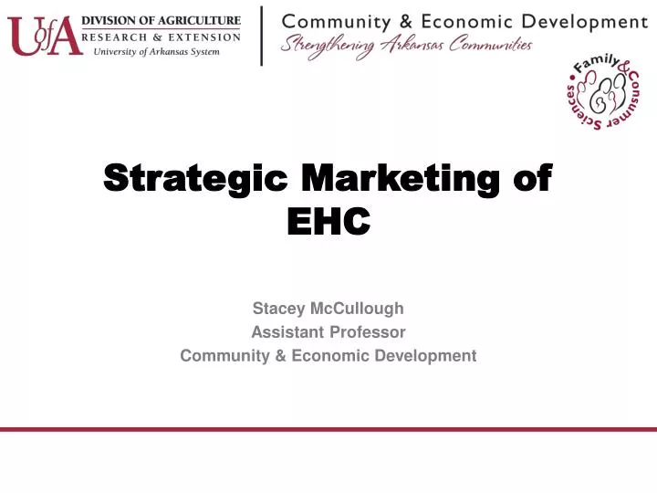 strategic marketing of ehc