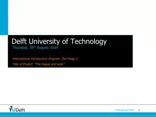 Delft University of Technology