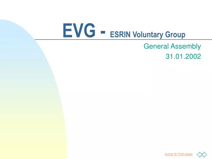 evg esrin voluntary group