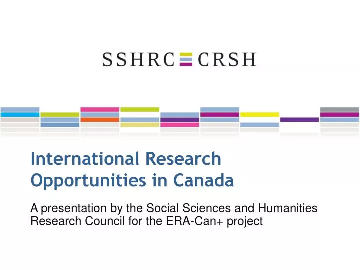 international research opportunities in canada
