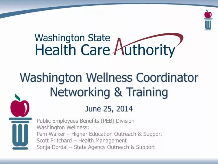 washington wellness coordinator networking training june 25 2014