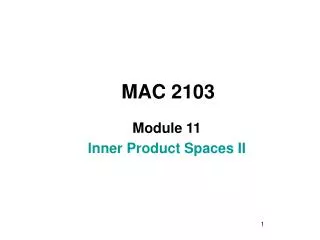 MAC 2103