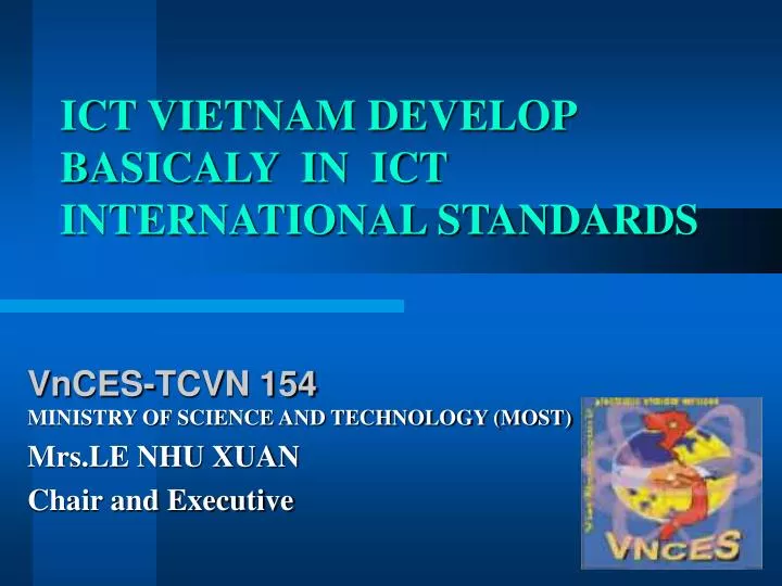 ict vietnam develop basicaly in ict international standards