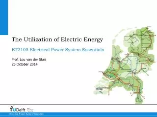 The Utilization of Electric Energy
