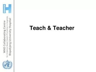 Teach &amp; Teacher