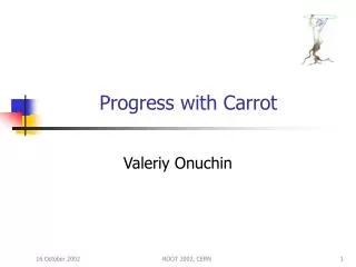 Progress with Carrot