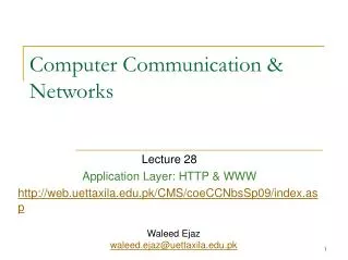 computer communication networks