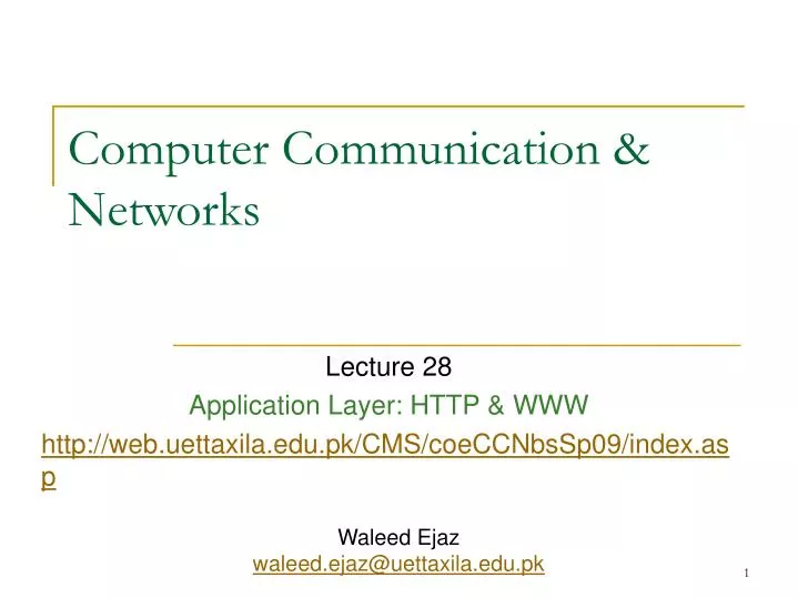 computer communication networks