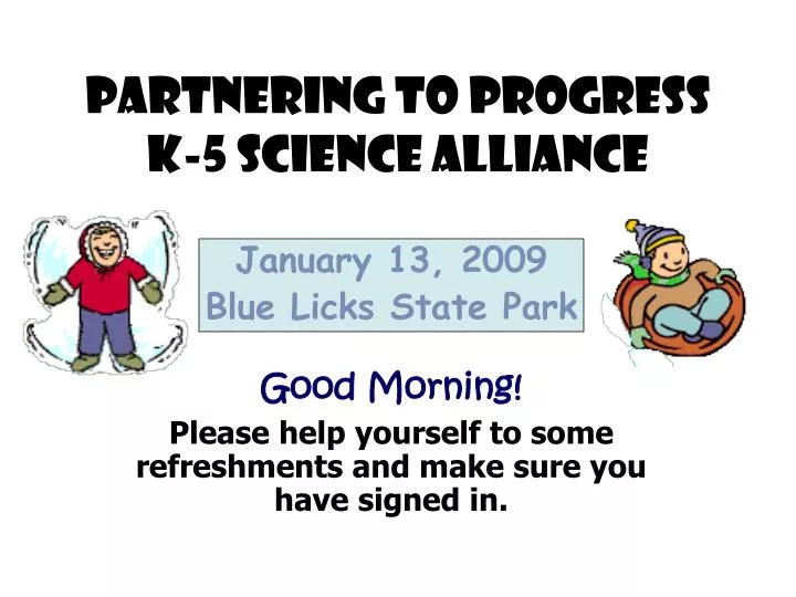 partnering to progress k 5 science alliance