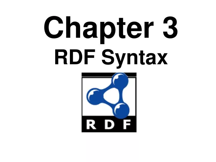 chapter 3 rdf syntax