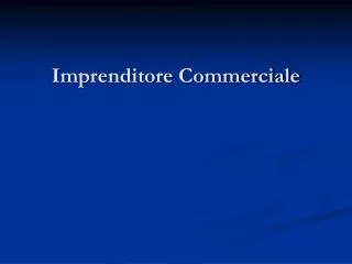 imprenditore commerciale