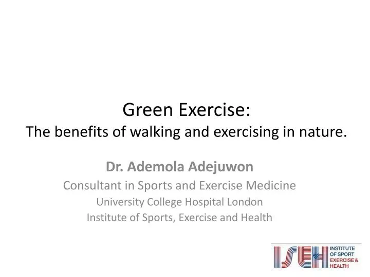 green exercise the benefits of walking and exercising in nature