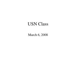 USN Class