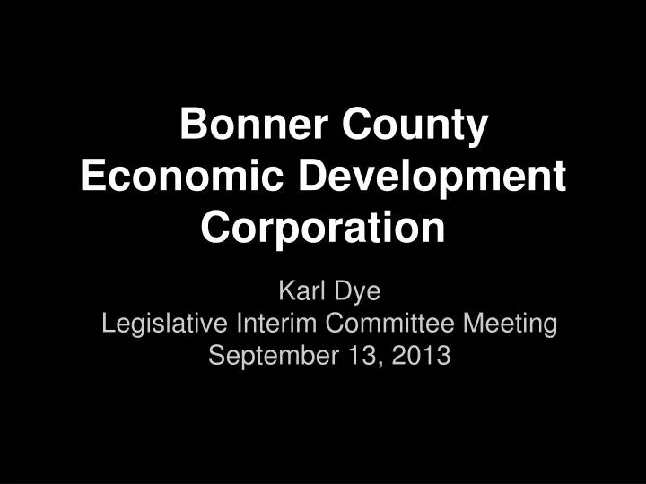 bonner county economic development corporation
