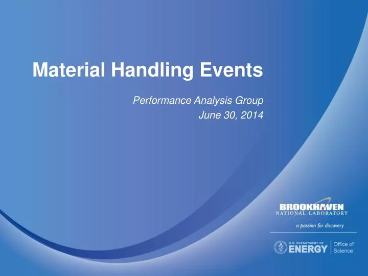 material handling events