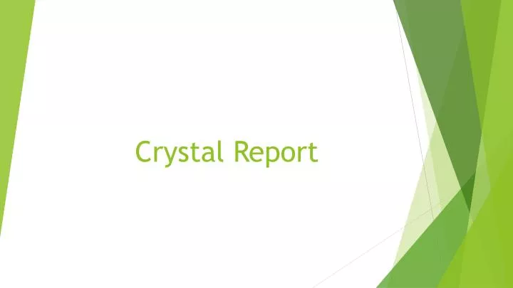 crystal r eport
