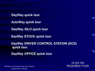 DayWay quick tour