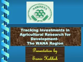 Tracking Investments in Agricultural Research for Development- The WANA Region