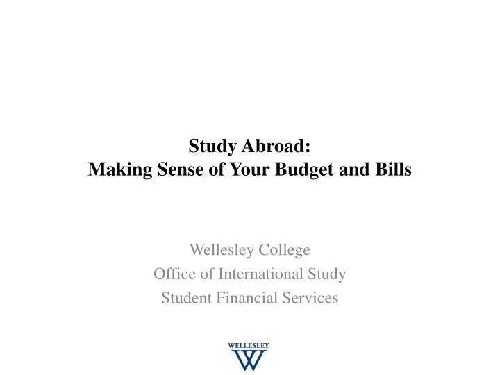 study abroad making sense of your budget and bills