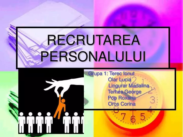 recrutarea personalului