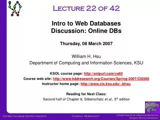 Lecture 22 of 42