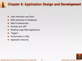 chapter 8 application design and development