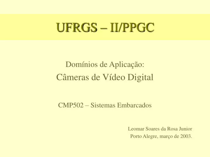 ufrgs ii ppgc