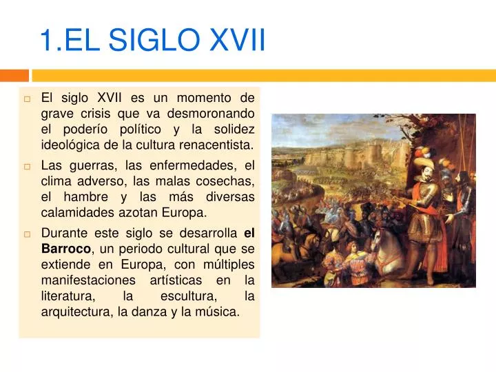 1 el siglo xvii