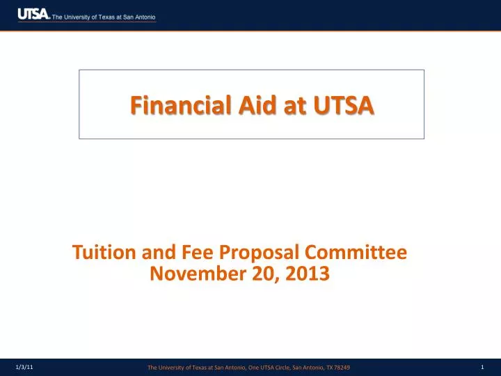 financial aid at utsa