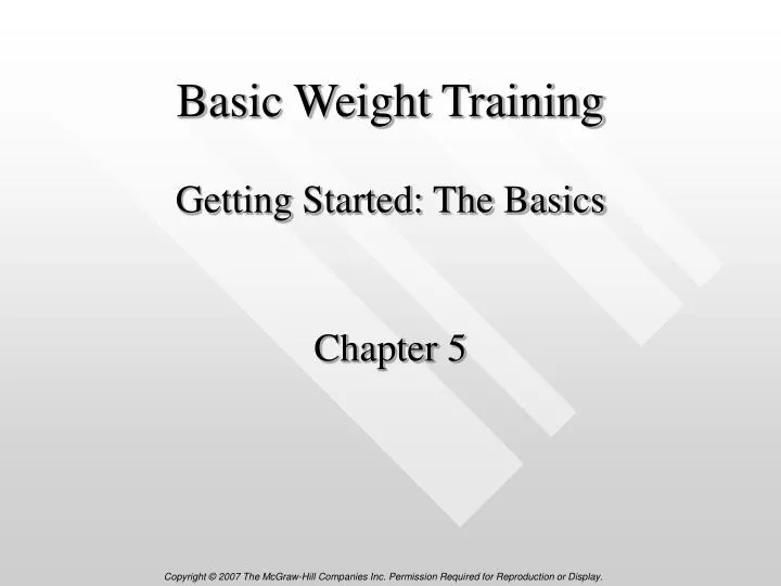 basic weight training getting started the basics