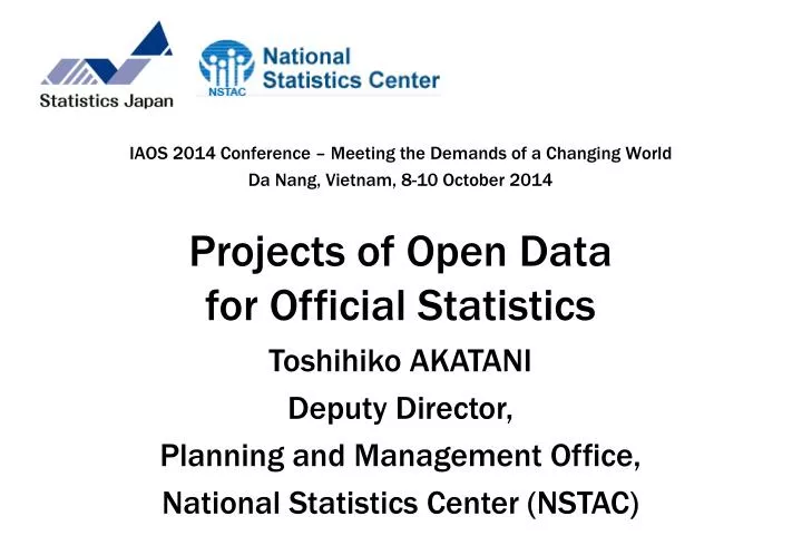 projects of open data for official statistics