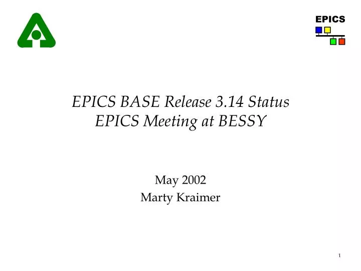 epics base release 3 14 status epics meeting at bessy