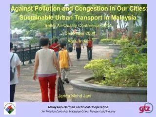 Against Pollution and Congestion in Our Cities: