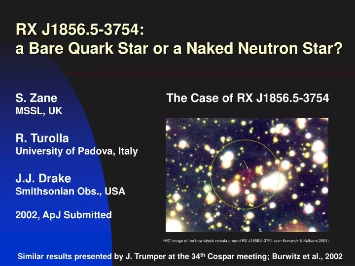 the case of rx j1856 5 3754